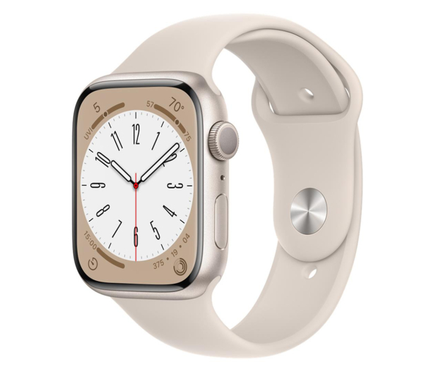 Apple Watch 8 45/Starlight Aluminum/Starlight Sport GPS - 1071043 - zdjęcie